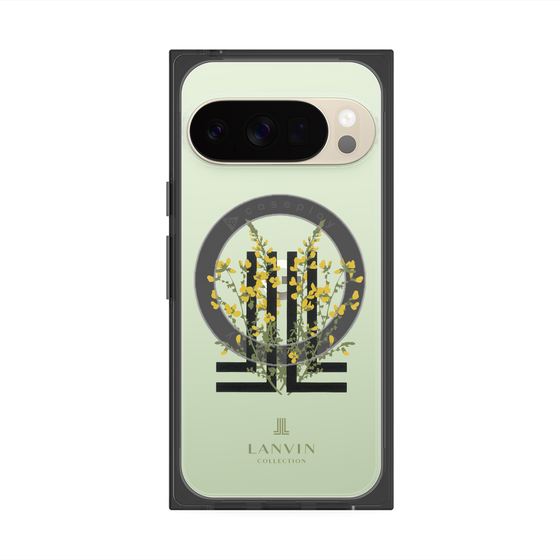 プレミアムスクエアケース with Pixelsnap［ LANVIN COLLECTION - フラワー ］