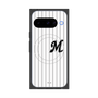 プレミアムスクエアケース with Pixelsnap［ 千葉ロッテマリーンズ - イニシャルロゴ - マリーンズストライプ ］