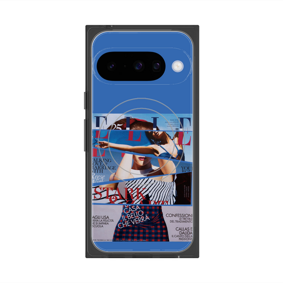 プレミアムスクエアケース with Pixelsnap［ ELLE - 80 YEARS LIBERTY ］