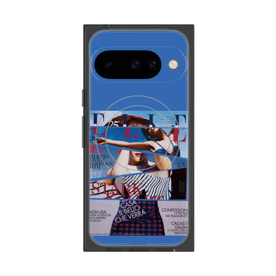 プレミアムスクエアケース with Pixelsnap［ ELLE - 80 YEARS LIBERTY ］