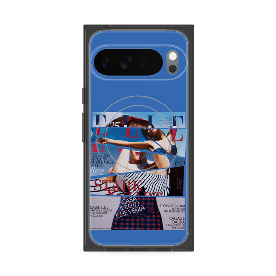 プレミアムスクエアケース with Pixelsnap［ ELLE - 80 YEARS LIBERTY ］