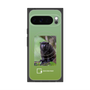 プレミアムスクエアケース with Pixelsnap［ Green Future Project - Black-mantled Tamarin ］