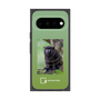 プレミアムスクエアケース with Pixelsnap［ Green Future Project - Black-mantled Tamarin ］