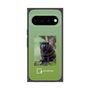プレミアムスクエアケース with Pixelsnap［ Green Future Project - Black-mantled Tamarin ］
