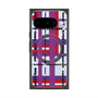 プレミアムスクエアケース with Pixelsnap［ LANVIN en Bleu - Plaid ］