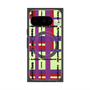 プレミアムスクエアケース with Pixelsnap［ LANVIN en Bleu - Plaid ］