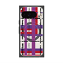 プレミアムスクエアケース with Pixelsnap［ LANVIN en Bleu - Plaid ］