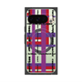 プレミアムスクエアケース with Pixelsnap［ LANVIN en Bleu - Plaid ］