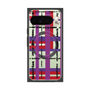 プレミアムスクエアケース with Pixelsnap［ LANVIN en Bleu - Plaid ］