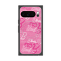 プレミアムスクエアケース with Pixelsnap［ Barbie - ロゴパターン1 ］