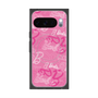 プレミアムスクエアケース with Pixelsnap［ Barbie - ロゴパターン1 ］