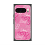 プレミアムスクエアケース with Pixelsnap［ Barbie - ロゴパターン1 ］