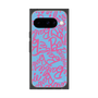 プレミアムスクエアケース with Pixelsnap［ Barbie - ロゴパターン2 ］