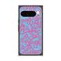 プレミアムスクエアケース with Pixelsnap［ Barbie - ロゴパターン2 ］