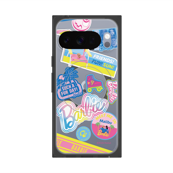 プレミアムスクエアケース with Pixelsnap［ Barbie - ステッカー ］