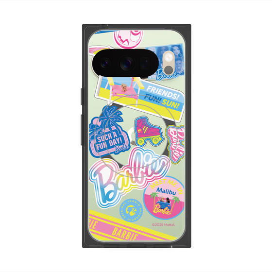 プレミアムスクエアケース with Pixelsnap［ Barbie - ステッカー ］