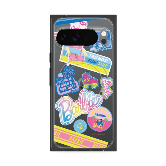 プレミアムスクエアケース with Pixelsnap［ Barbie - ステッカー ］