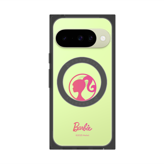 プレミアムスクエアケース with Pixelsnap［ Barbie - ロゴ ］