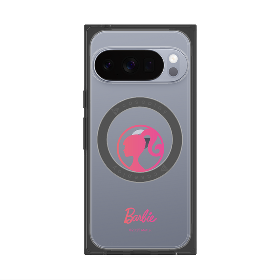 プレミアムスクエアケース with Pixelsnap［ Barbie - ロゴ ］