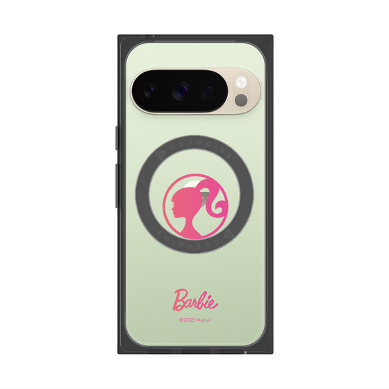 プレミアムスクエアケース with Pixelsnap［ Barbie - ロゴ ］