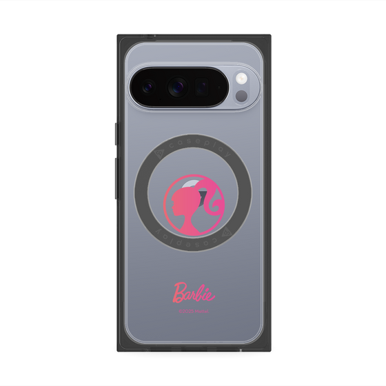 プレミアムスクエアケース with Pixelsnap［ Barbie - ロゴ ］