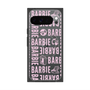プレミアムスクエアケース with Pixelsnap［ Barbie - ロゴパターン3 - クリア ］