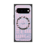 プレミアムスクエアケース with Pixelsnap［ Barbie - ロゴパターン3 - クリア ］