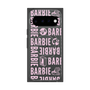 プレミアムスクエアケース with Pixelsnap［ Barbie - ロゴパターン3 - クリア ］