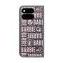 プレミアムスクエアケース with Pixelsnap［ Barbie - ロゴパターン3 - クリア ］