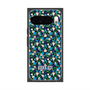 プレミアムスクエアケース with Pixelsnap［ ANNA SUI - HEARTS VINE - BLUE ］