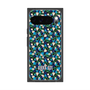 プレミアムスクエアケース with Pixelsnap［ ANNA SUI - HEARTS VINE - BLUE ］