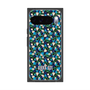 プレミアムスクエアケース with Pixelsnap［ ANNA SUI - HEARTS VINE - BLUE ］