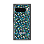 プレミアムスクエアケース with Pixelsnap［ ANNA SUI - HEARTS VINE - BLUE ］
