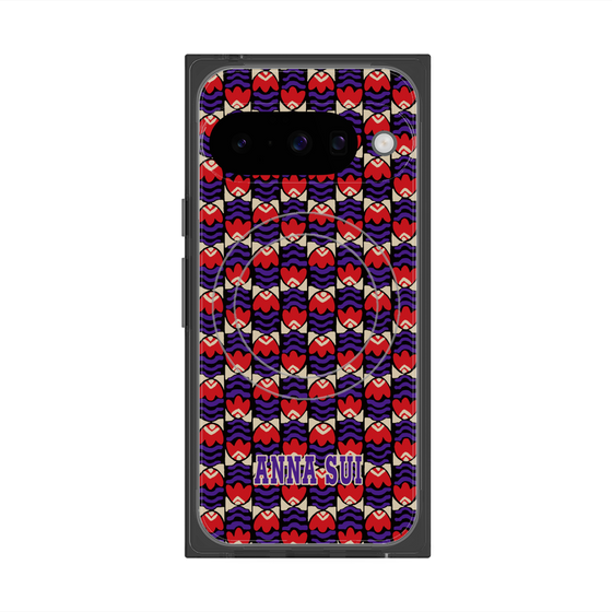 プレミアムスクエアケース with Pixelsnap［ ANNA SUI - TULIPS ］