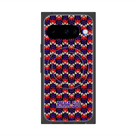 プレミアムスクエアケース with Pixelsnap［ ANNA SUI - TULIPS ］