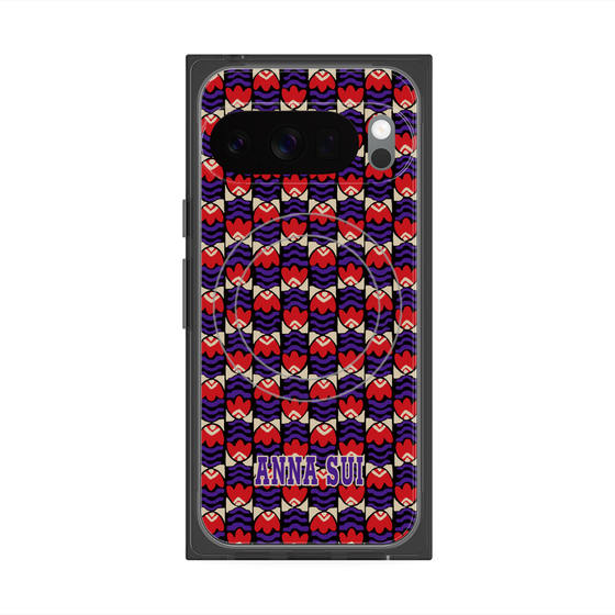 プレミアムスクエアケース with Pixelsnap［ ANNA SUI - TULIPS ］