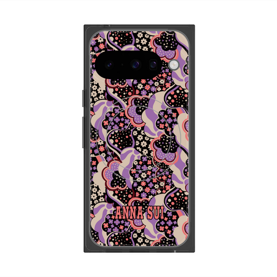 プレミアムスクエアケース with Pixelsnap［ ANNA SUI - WAVY CLOUDS ］
