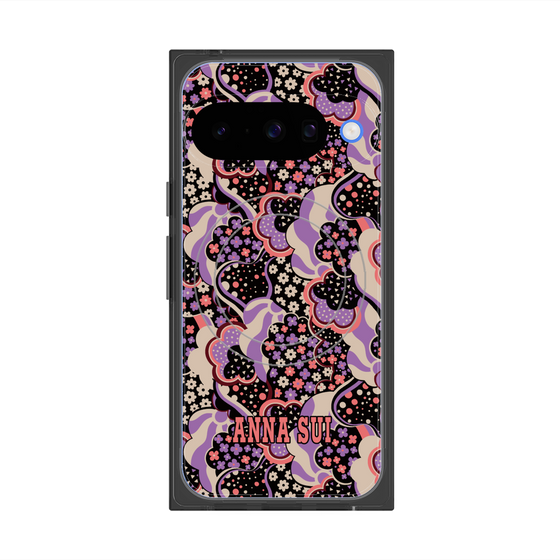 プレミアムスクエアケース with Pixelsnap［ ANNA SUI - WAVY CLOUDS ］