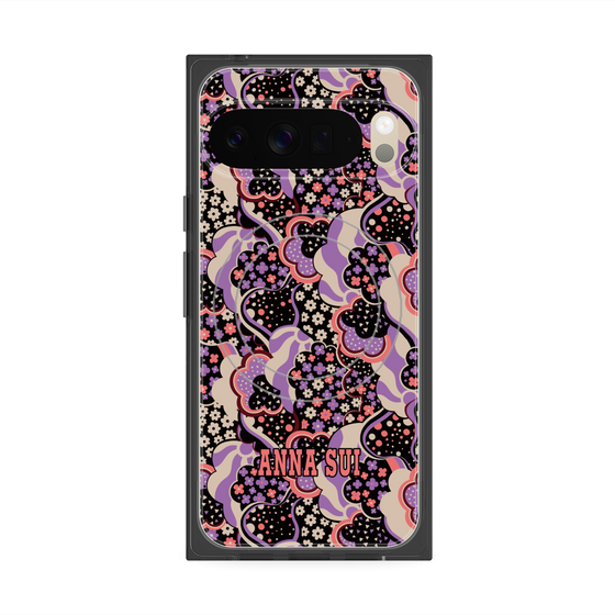 プレミアムスクエアケース with Pixelsnap［ ANNA SUI - WAVY CLOUDS ］
