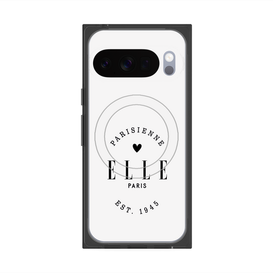 プレミアムスクエアケース with Pixelsnap［ ELLE - Parisienne ］