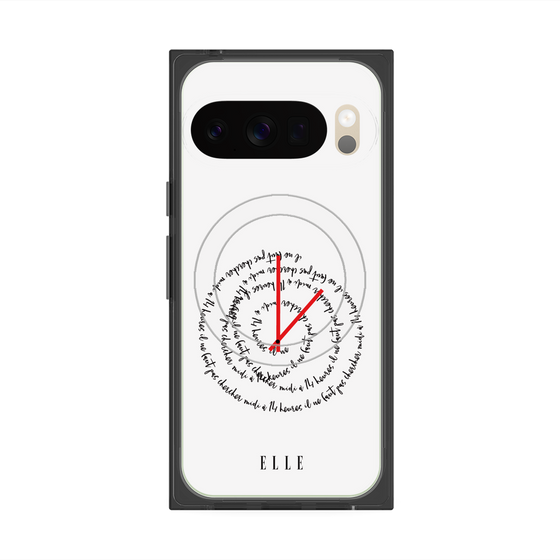 プレミアムスクエアケース with Pixelsnap［ ELLE - Do not look to 12 to 2 p.m. ］