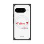 プレミアムスクエアケース with Pixelsnap［ ELLE - Let who love me follow me - ホワイト ］