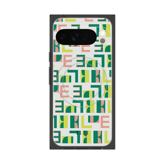 プレミアムスクエアケース with Pixelsnap［ ELLE - Iconics Prints2 ］