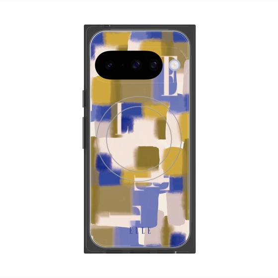 プレミアムスクエアケース with Pixelsnap［ ELLE - Iconics Prints4 ］