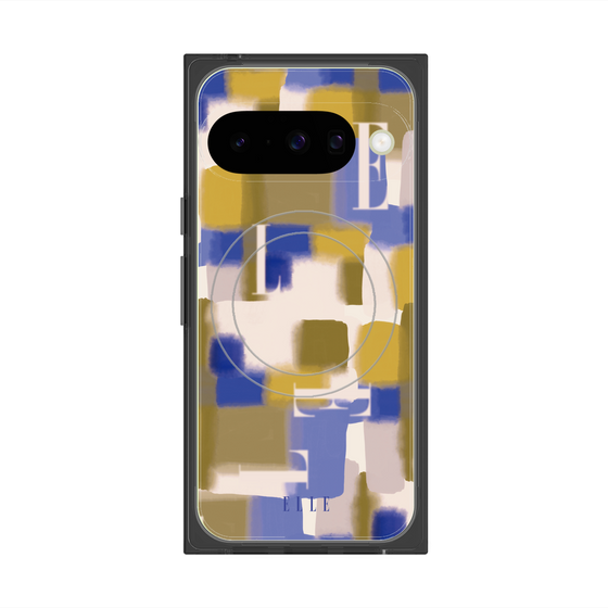プレミアムスクエアケース with Pixelsnap［ ELLE - Iconics Prints4 ］