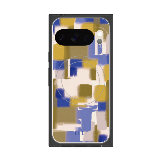プレミアムスクエアケース with Pixelsnap［ ELLE - Iconics Prints4 ］