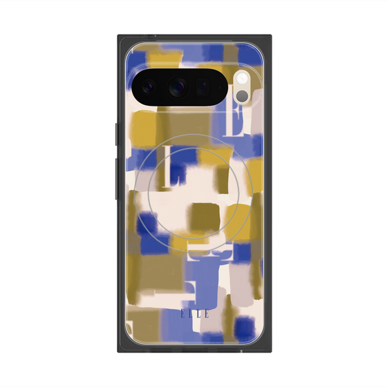 プレミアムスクエアケース with Pixelsnap［ ELLE - Iconics Prints4 ］