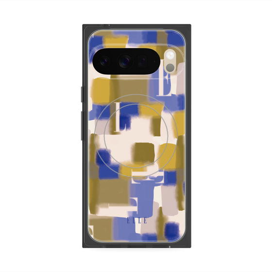 プレミアムスクエアケース with Pixelsnap［ ELLE - Iconics Prints4 ］