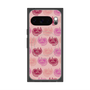 プレミアムスクエアケース with Pixelsnap［ ELLE - Cat Pattern - ピンク ］