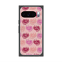 プレミアムスクエアケース with Pixelsnap［ ELLE - Cat Pattern - ピンク ］